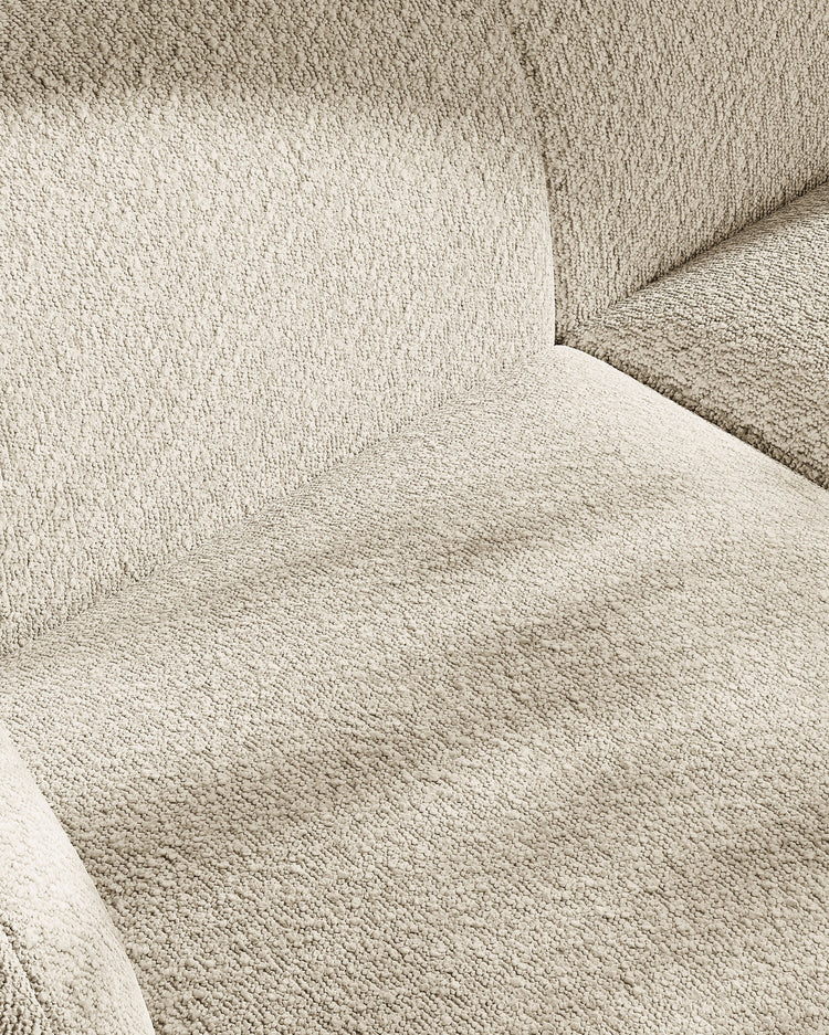 Miley Modulares 3-Sitzer Sofa, Linke Seite, aus Samt, Boucle oder Chenille, 303x178 cm - ZEN ZONE Furniture