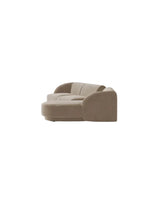 Miley Modulares 3-Sitzer Sofa, Rechte Seite, aus Samt, Boucle oder Chenille, 303x178 cm