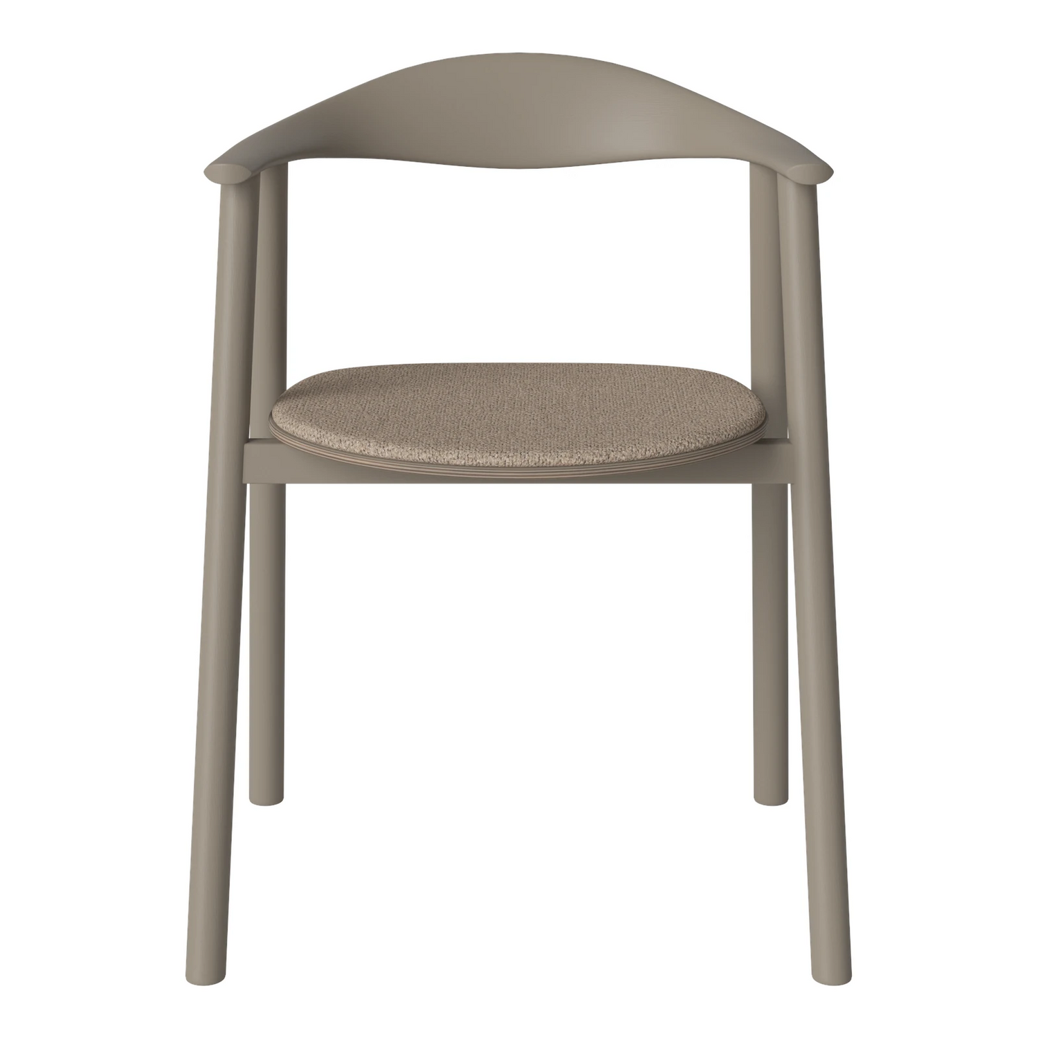 Swing Esstischstuhl aus Eiche – Farben Edition, graubraun lackiert - ZEN ZONE Furniture
