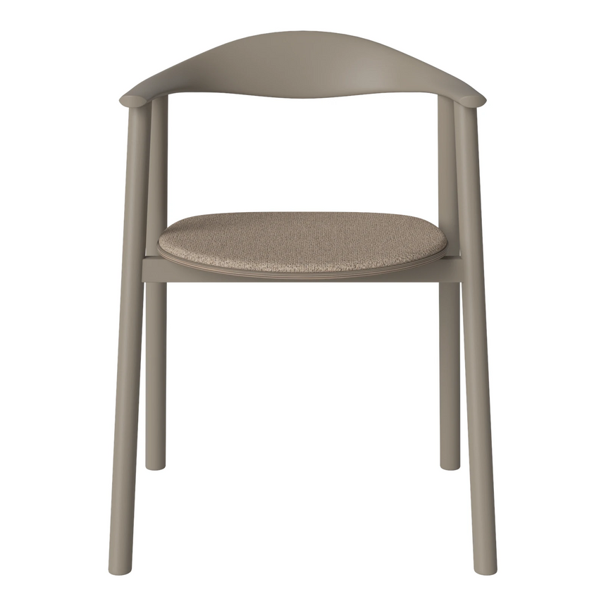 Swing Esstischstuhl aus Eiche – Farben Edition, graubraun lackiert - ZEN ZONE Furniture