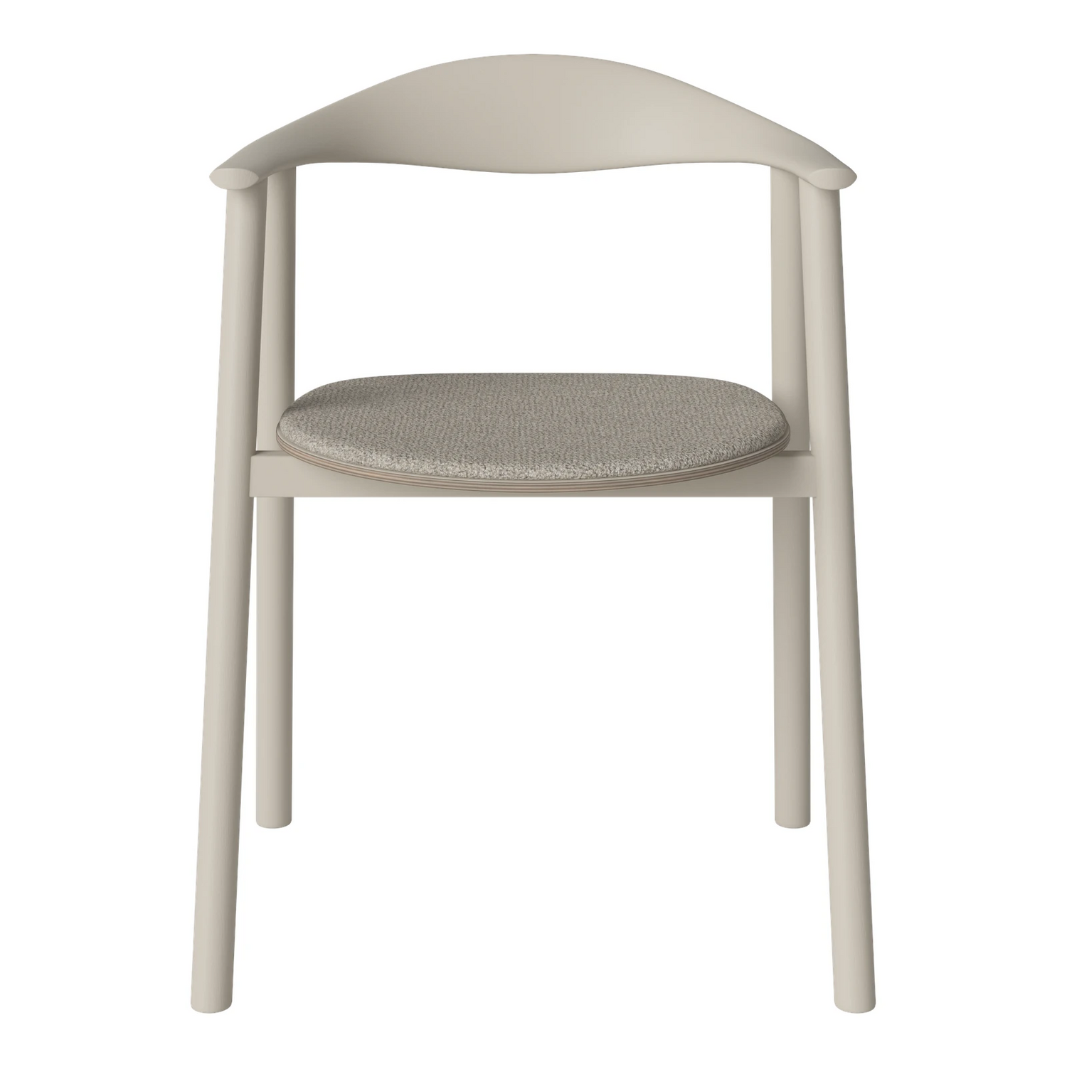 Swing Esstischstuhl aus Eiche – Farben Edition, hellgrau lackiert - ZEN ZONE Furniture