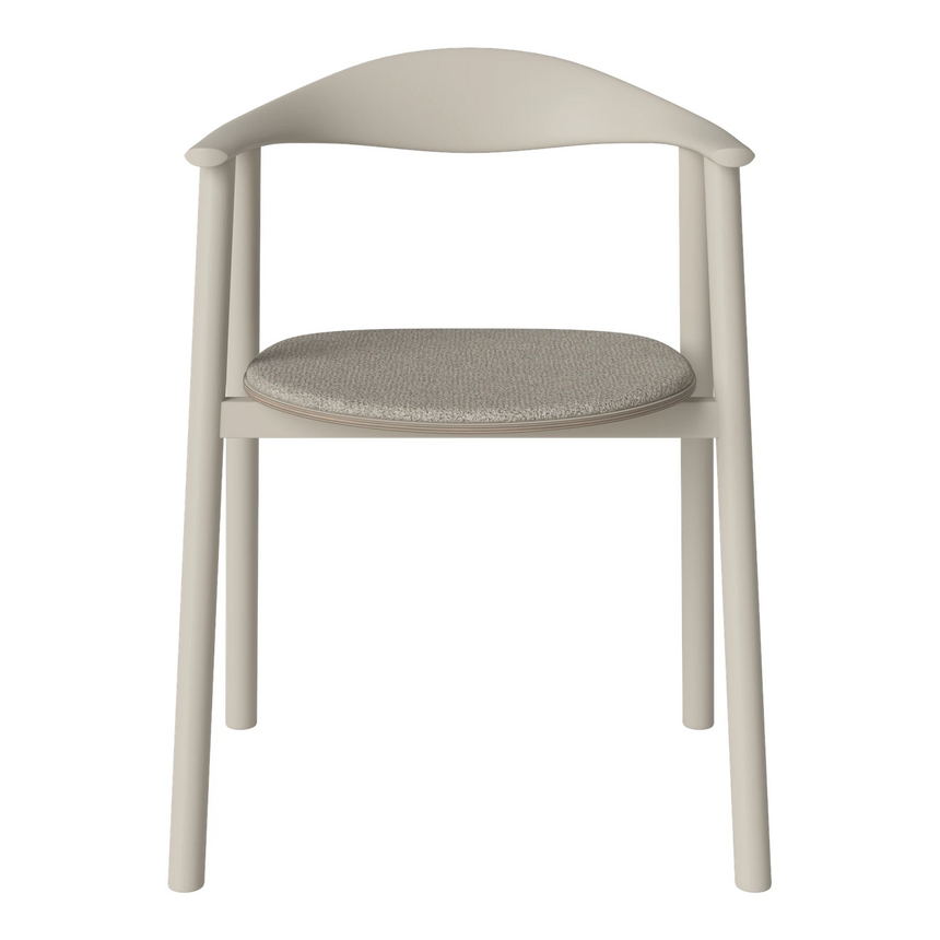 Swing Esstischstuhl aus Eiche – Farben Edition, hellgrau lackiert - ZEN ZONE Furniture