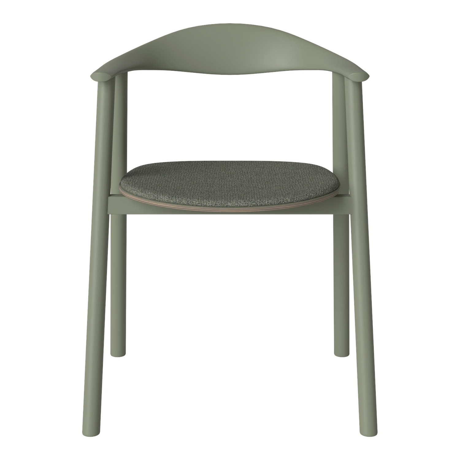 Swing Esstischstuhl aus Eiche – Farben Edition, dunkelgrün lackiert - ZEN ZONE Furniture