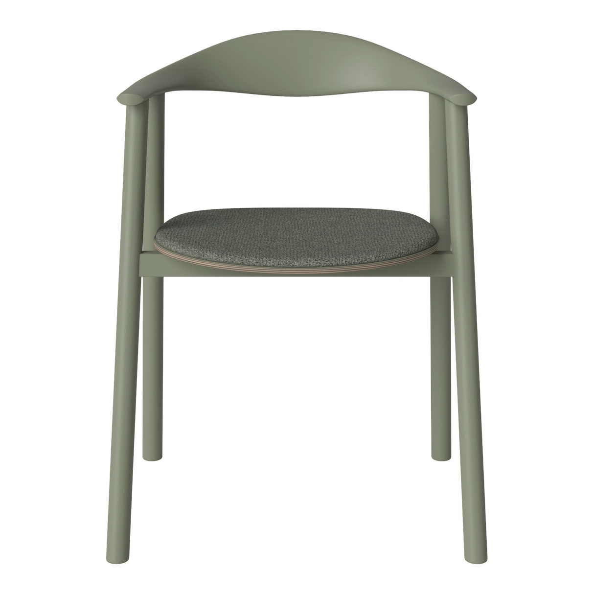 Swing Esstischstuhl aus Eiche – Farben Edition, dunkelgrün lackiert - ZEN ZONE Furniture