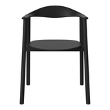 Swing Esstischstuhl aus Eiche schwarz lackiert - ZEN ZONE Furniture