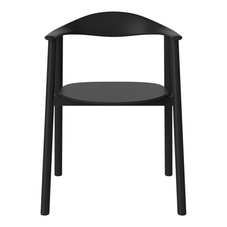 Swing Esstischstuhl aus Eiche schwarz lackiert - ZEN ZONE Furniture
