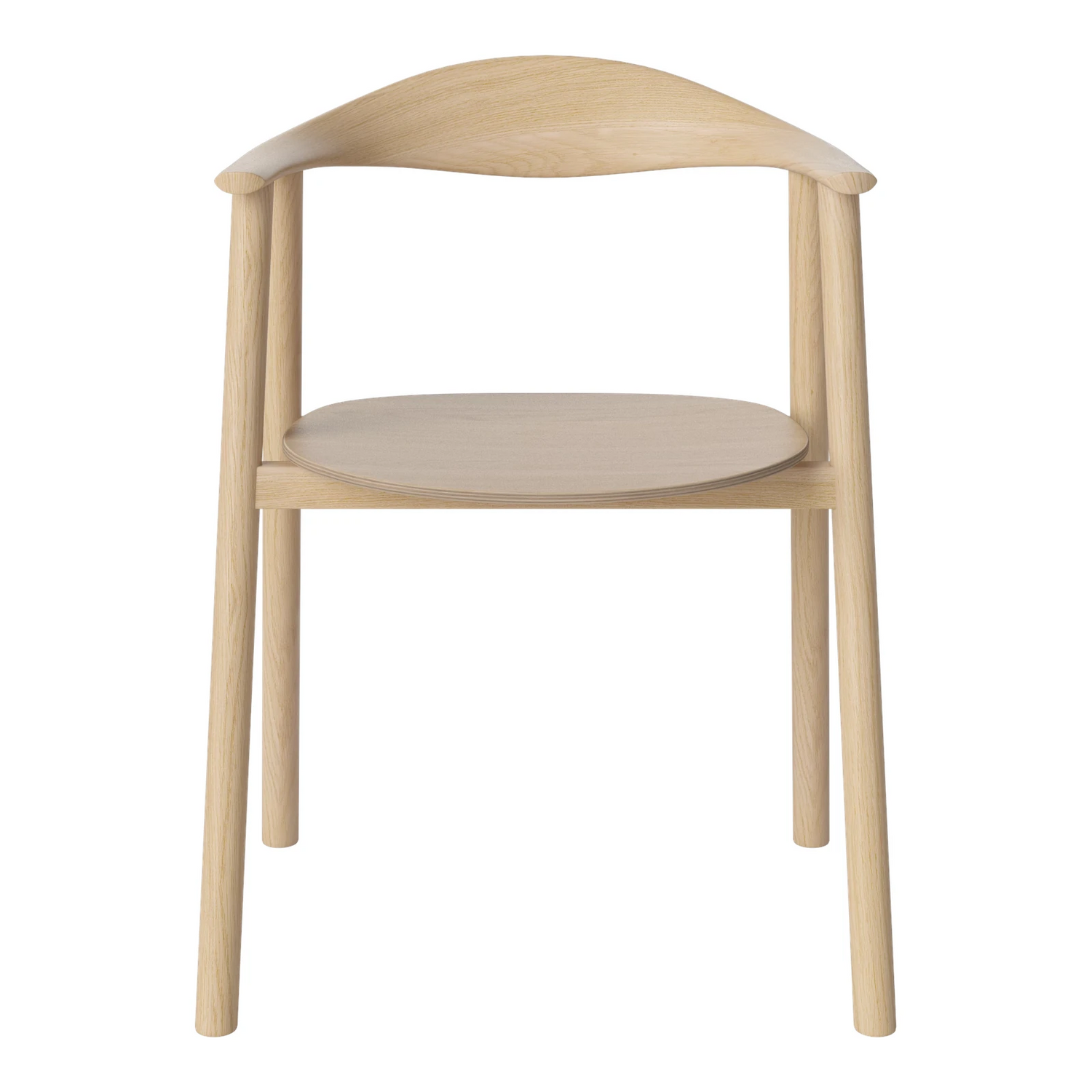 Swing Esstischstuhl aus Eiche weiß pigmentiert geölt - ZEN ZONE Furniture