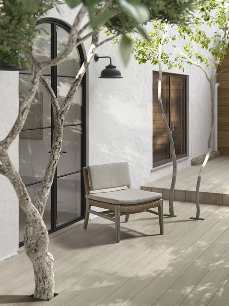 NAOMI Loungesessel aus Ebenholz-Teakholz mit schwarzem Geflecht - ZEN ZONE Furniture