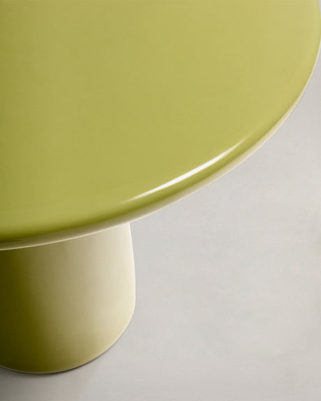 Couchtisch Albanella aus Zement mit glänzend grünem Finish Ø 65 cm - ZEN ZONE Furniture
