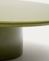 Couchtisch Albanella aus Zement mit glänzend grünem Finish Ø 110 cm - ZEN ZONE Furniture