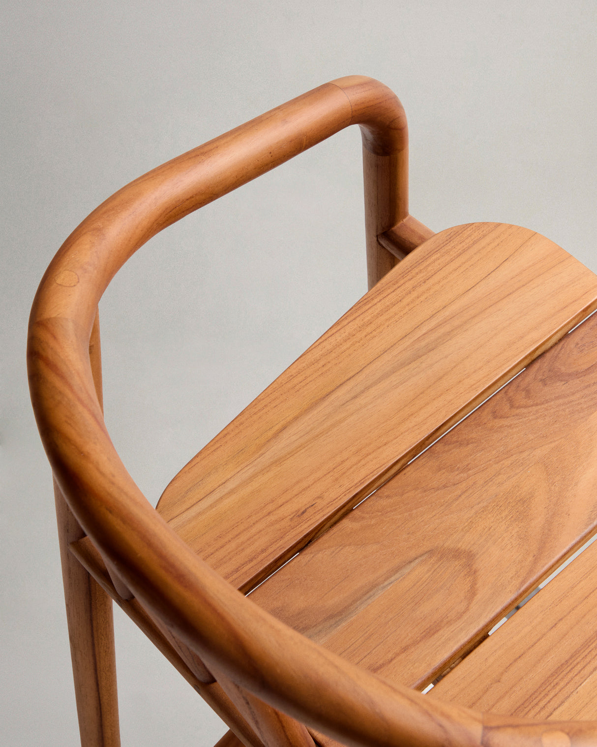 Outdoor-Hocker Turqueta aus massivem Teakholz FSC 100%, Höhe 65 cm