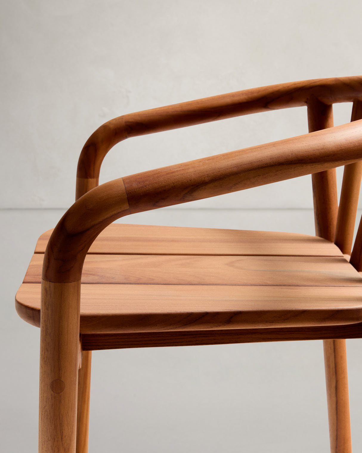 Outdoor-Hocker Turqueta aus massivem Teakholz FSC 100%, Höhe 65 cm