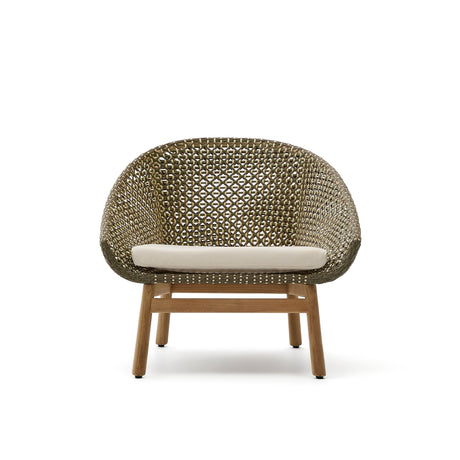 Sessel Olbia aus synthetischem Rattan und massivem Teakholz FSC 100 % - ZEN ZONE Furniture
