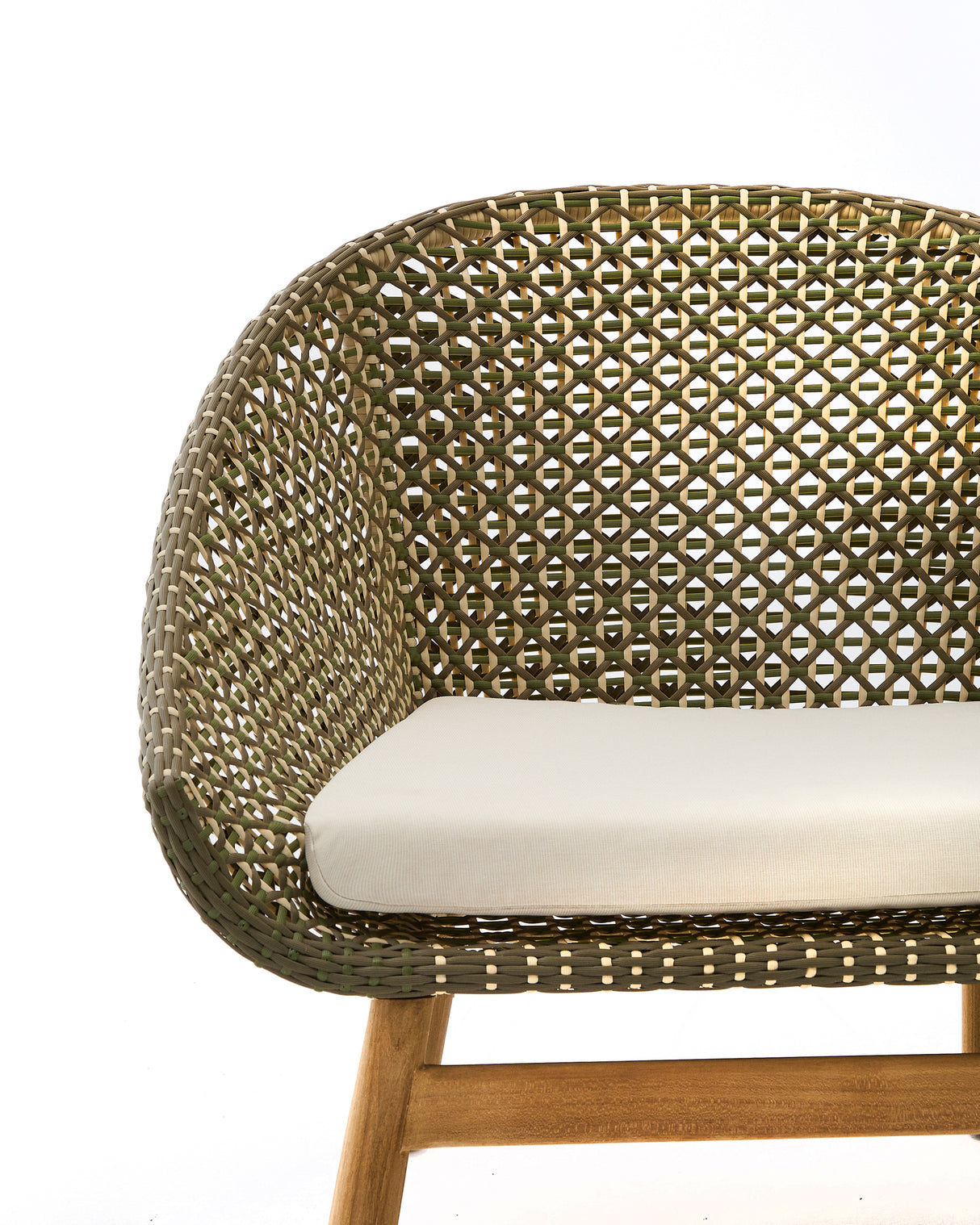 Sessel Olbia aus synthetischem Rattan und massivem Teakholz FSC 100 %