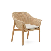Stuhl Galea aus massivem Teakholz und synthetischem Rattan FSC 100% - ZEN ZONE Furniture