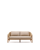 2-Sitzer-Sofa Galea aus massivem Teakholz und synthetischem Rattan 170,5 cm FSC 100% FSC - ZEN ZONE Furniture