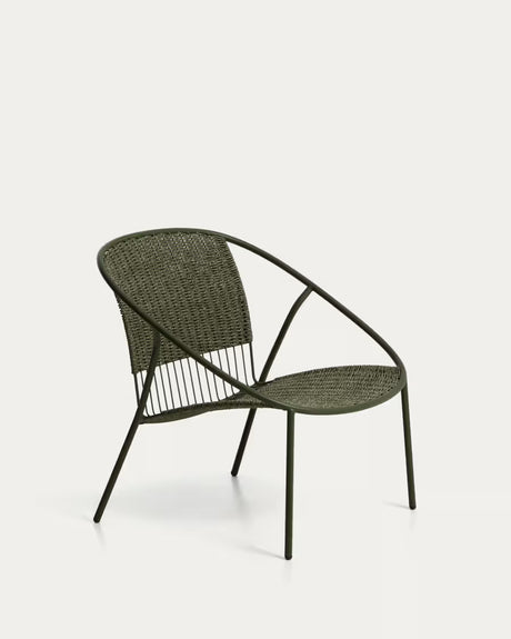 Stapelbarer Sessel Atrani aus verzinktem Stahl und Seil - ZEN ZONE Furniture