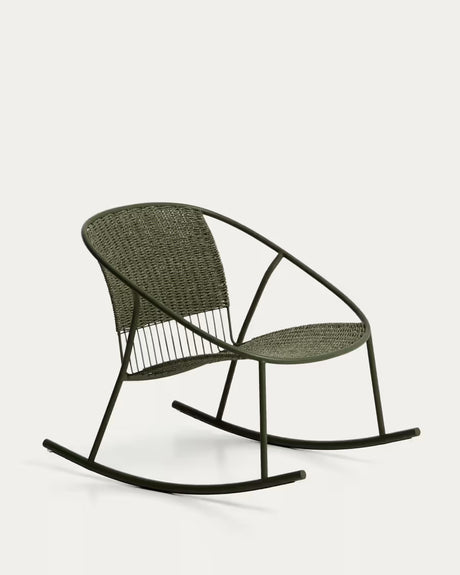 Schaukelstuhl Atrani aus verzinktem Stahl und Seil - ZEN ZONE Furniture