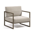 Comova Sessel 100% outdoor hellgrau und Aluminium grün - ZEN ZONE Furniture