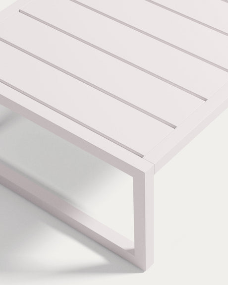Couchtisch Comova 100% outdoor aus Aluminium weiß 60 x 114 cm - ZEN ZONE Furniture