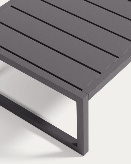 Beistelltisch Comova 100% outdoor aus schwarzem Aluminium 60 x 60 cm - ZEN ZONE Furniture