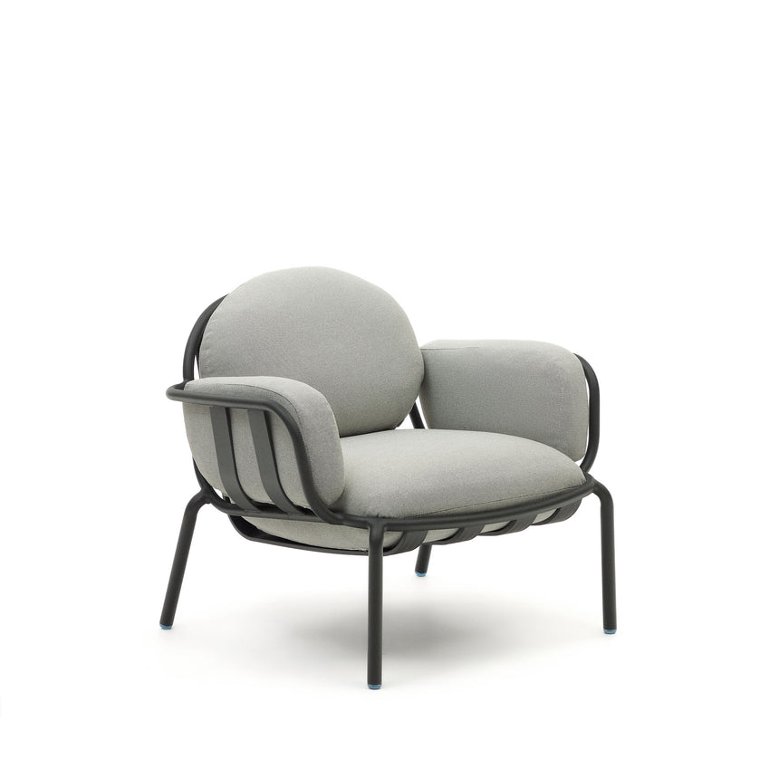 Joncols Gartensessel aus Aluminium mit Finish in Grau - ZEN ZONE Furniture