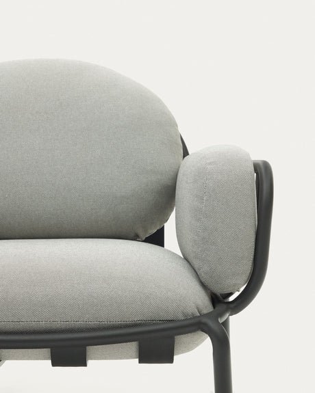 Joncols Gartensessel aus Aluminium mit Finish in Grau - ZEN ZONE Furniture