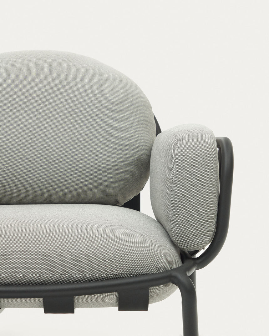 Joncols Gartensessel aus Aluminium mit Finish in Grau - ZEN ZONE Furniture