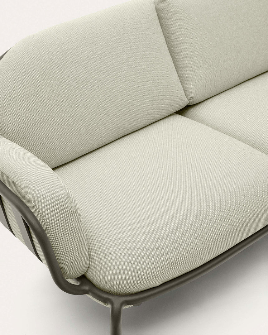 Joncols 2-Sitzer-Gartensofa aus Aluminium mit Finish in Grün 165 cm - ZEN ZONE Furniture