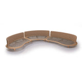 Garten Sofa Orosei, Rechte Seite, aus Naturteak und Seil in Natur, 115×187×63 cm - ZEN ZONE Furniture