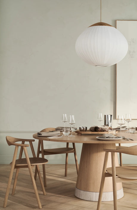 Piro Esstisch aus Eiche / Furnier geölt Ø125 cm - ZEN ZONE Furniture