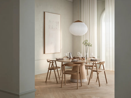 Piro Esstisch aus Eiche / Furnier geölt Ø160 cm - ZEN ZONE Furniture
