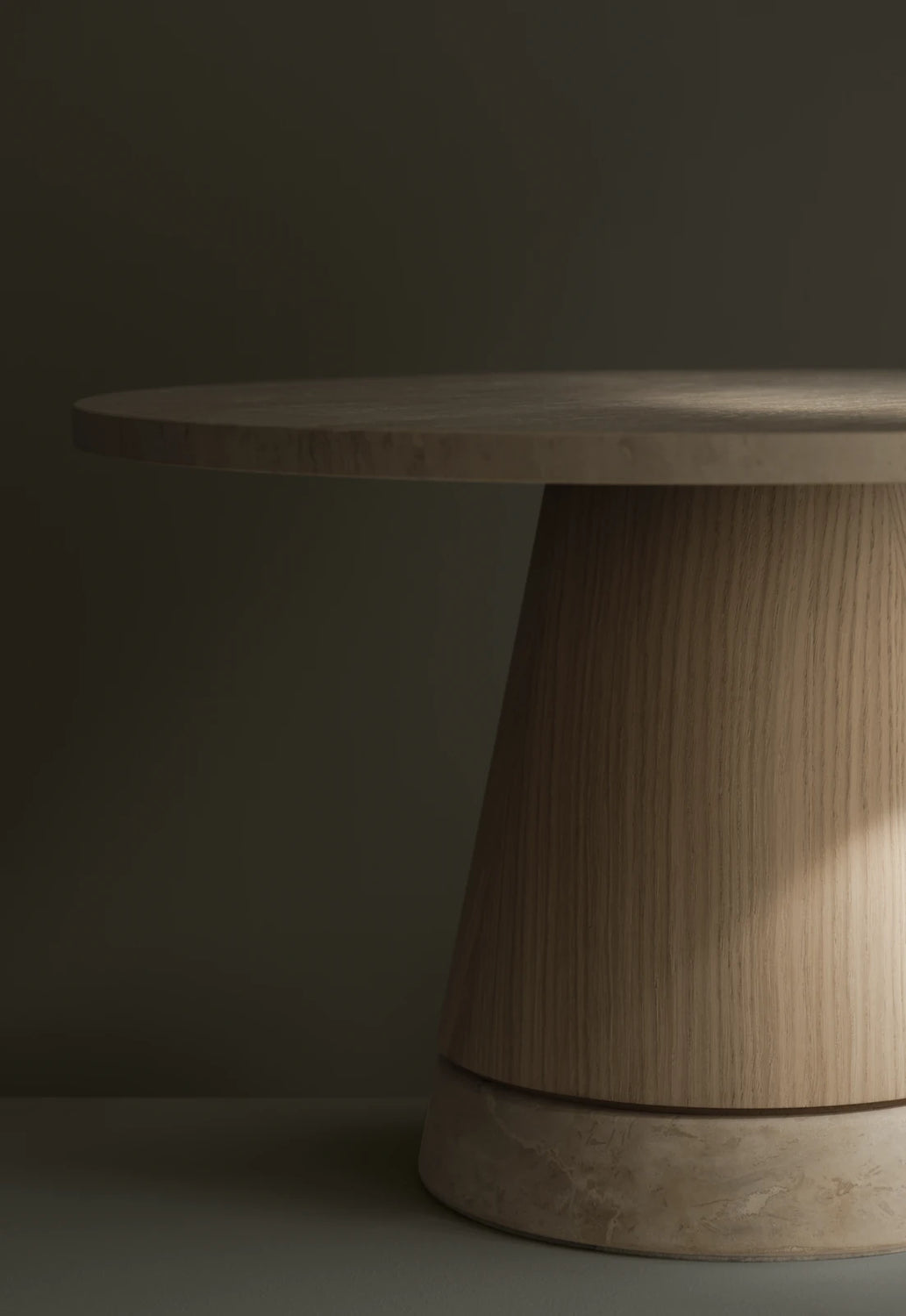 Piro Esstisch aus Eiche / Furnier geölt Ø125 cm - ZEN ZONE Furniture