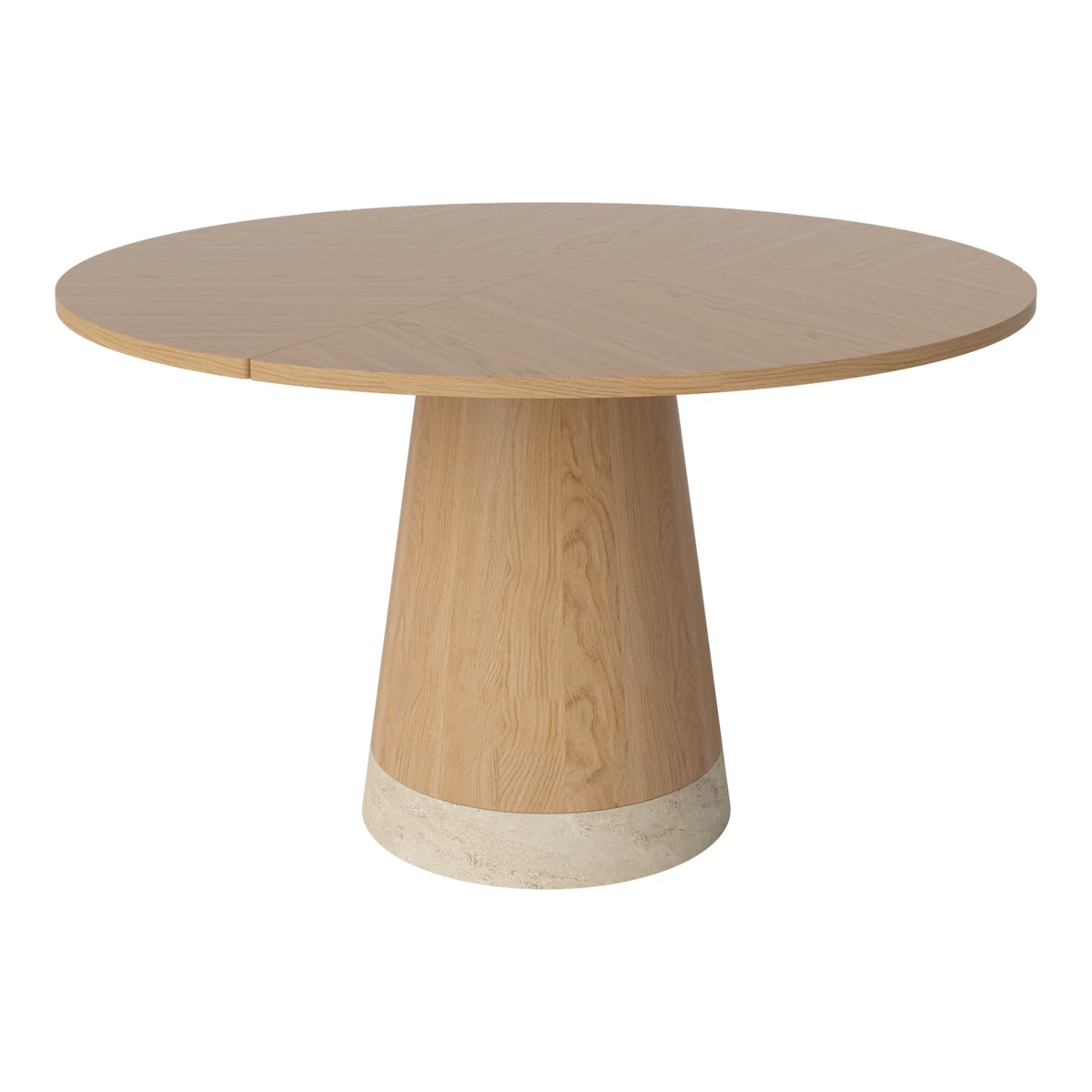 Piro dining table made of oak / veneer oiled Ø125 cm