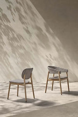 Gartenstuhl Ralf aus Teakholz in grau - ZEN ZONE Furniture
