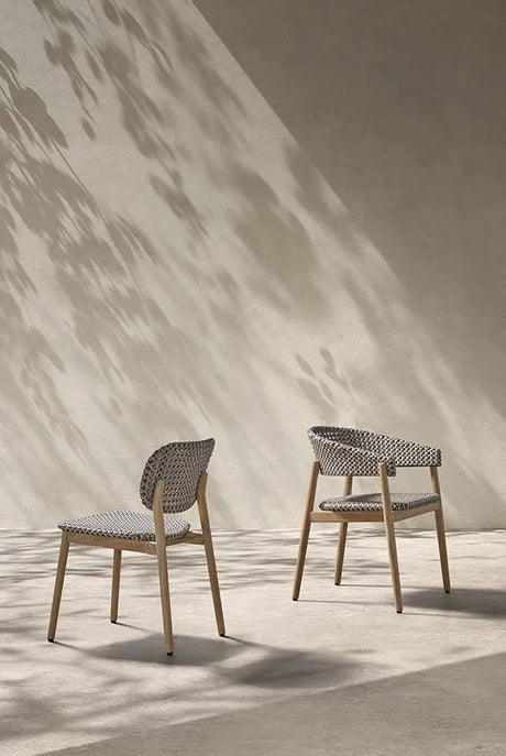 Gartenstuhl Ralf aus Teakholz in grau - ZEN ZONE Furniture