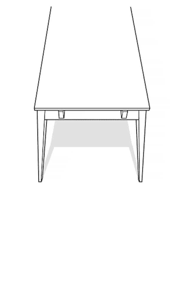 BROOKLYN Einlegeplatte 50 cm aus massiver, keilgezinkter europäischer Eiche - ZEN ZONE Furniture