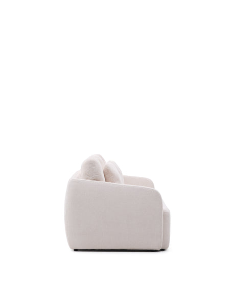 Schlafsofa Laira 3-Sitzer in Chenille ecru 225 cm FSC Mix Credit - ZEN ZONE Furniture