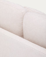 Schlafsofa Laira 3-Sitzer in Chenille ecru 225 cm FSC Mix Credit - ZEN ZONE Furniture