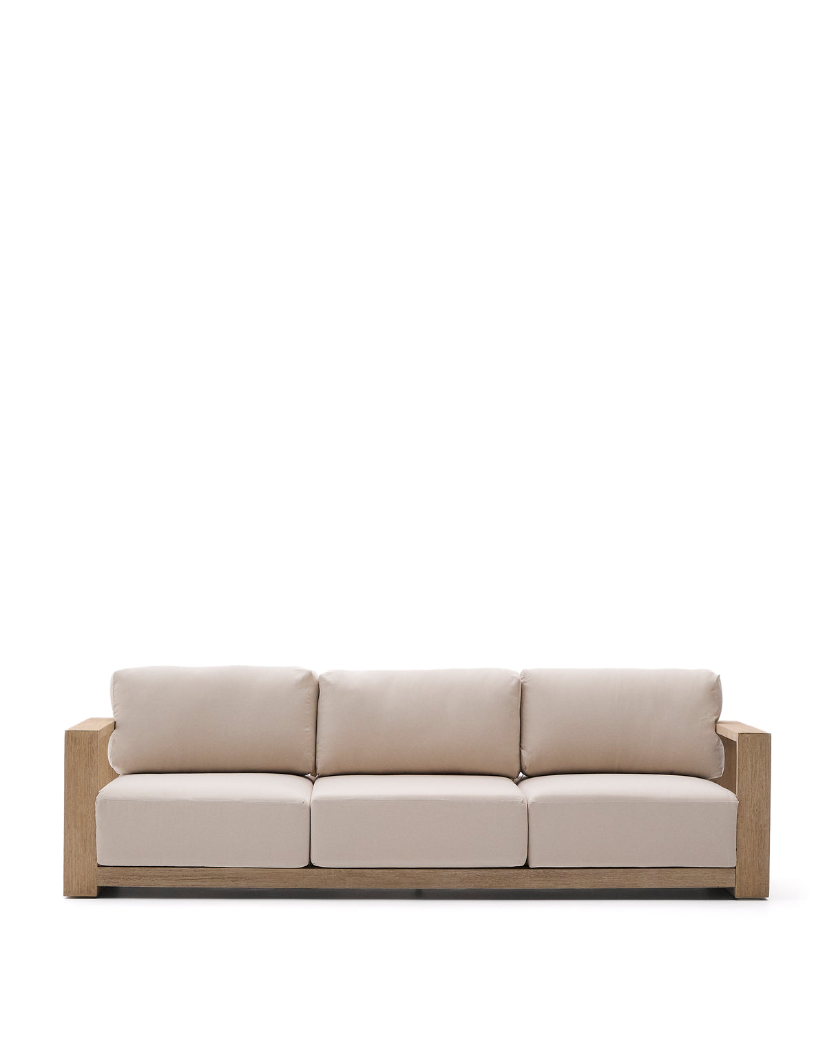 3-Sitzer-Sofa Ambra aus massivem Akazienholz mit hellem Finish 249 cm - ZEN ZONE Furniture