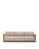 3-Sitzer-Sofa Ambra aus massivem Akazienholz mit hellem Finish 249 cm - ZEN ZONE Furniture