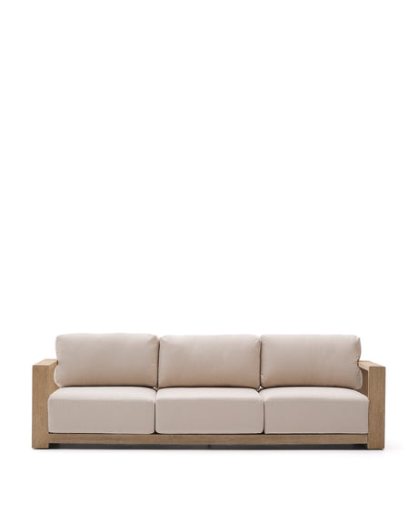 3-Sitzer-Sofa Ambra aus massivem Akazienholz mit hellem Finish 249 cm - ZEN ZONE Furniture