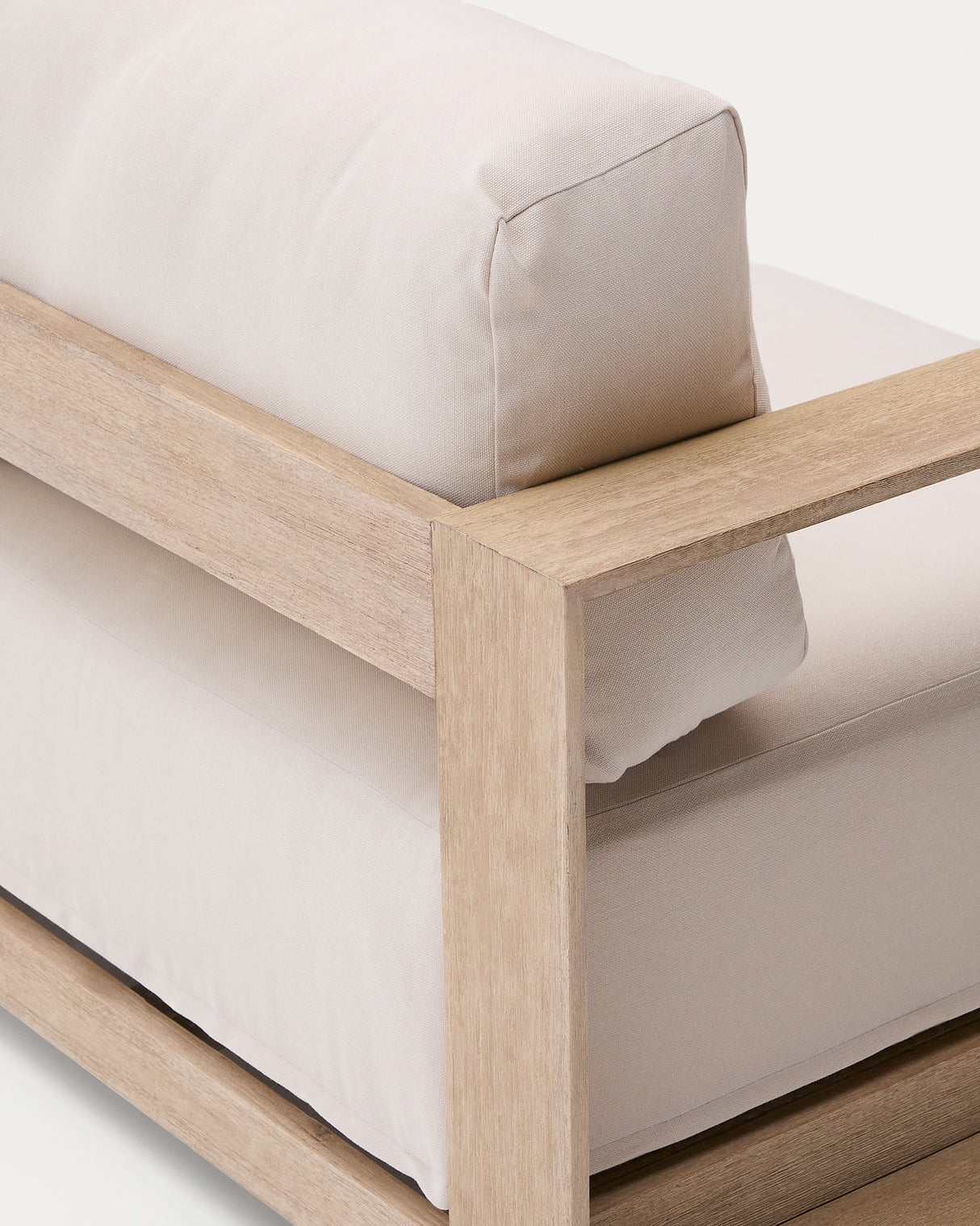 3-Sitzer-Sofa Ambra aus massivem Akazienholz mit hellem Finish 249 cm - ZEN ZONE Furniture
