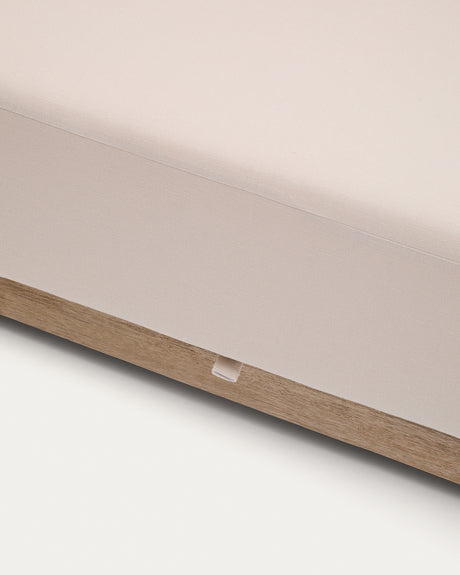 3-Sitzer-Sofa Ambra aus massivem Akazienholz mit hellem Finish 249 cm - ZEN ZONE Furniture
