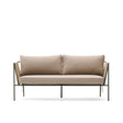 2-Sitzer-Outdoor-Sofa Zivia aus écrufarbenem Seil und grün verzinktem Stahl 178 cm - ZEN ZONE Furniture