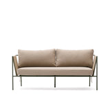 2-Sitzer-Outdoor-Sofa Zivia aus écrufarbenem Seil und grün verzinktem Stahl 178 cm - ZEN ZONE Furniture