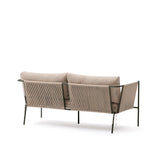 2-Sitzer-Outdoor-Sofa Zivia aus écrufarbenem Seil und grün verzinktem Stahl 178 cm - ZEN ZONE Furniture