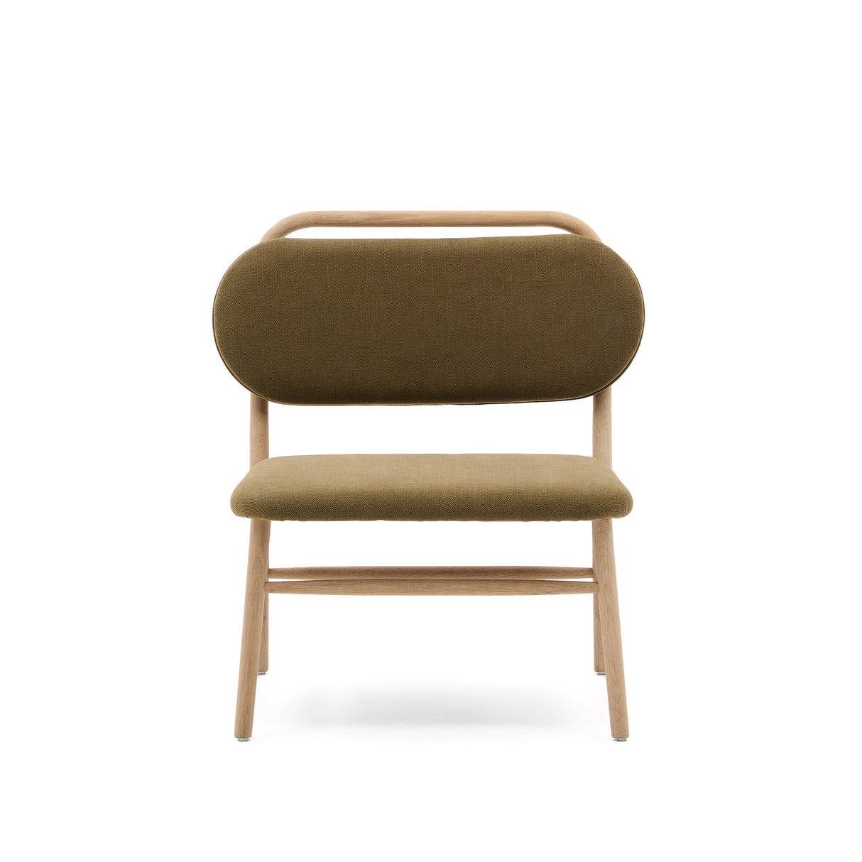 Sessel Helda aus grünem Chenille und massivem Eichenholz FSC Mix Credit - ZEN ZONE Furniture