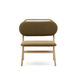 Sessel Helda aus grünem Chenille und massivem Eichenholz FSC Mix Credit - ZEN ZONE Furniture