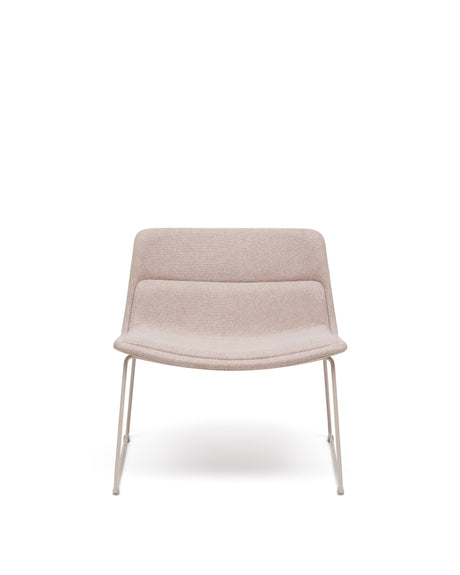Sessel Zahara beige Stahl mit beigefarbenem Finish FSC 100% - ZEN ZONE Furniture